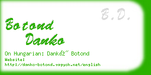 botond danko business card